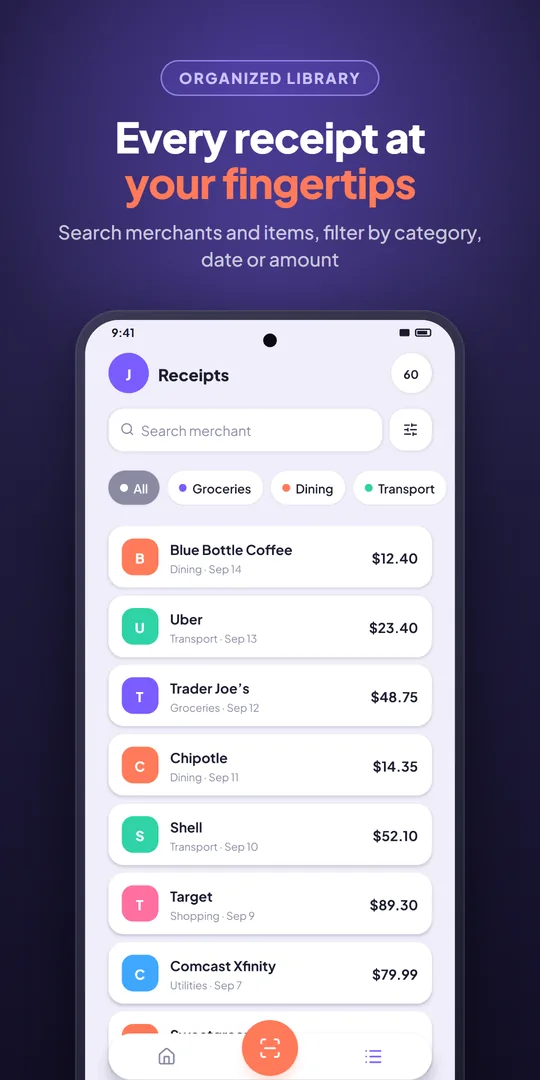Slide 4 - Receipts Library
