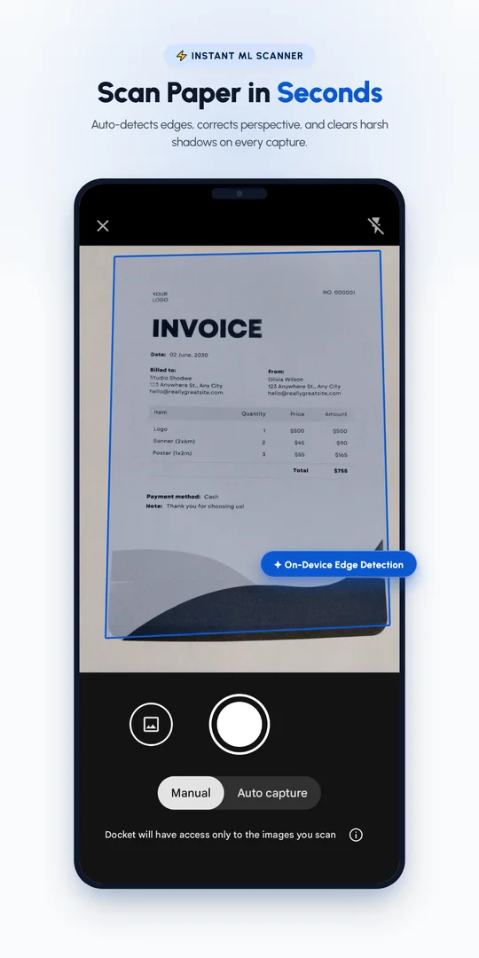 Scan Paper in Seconds
