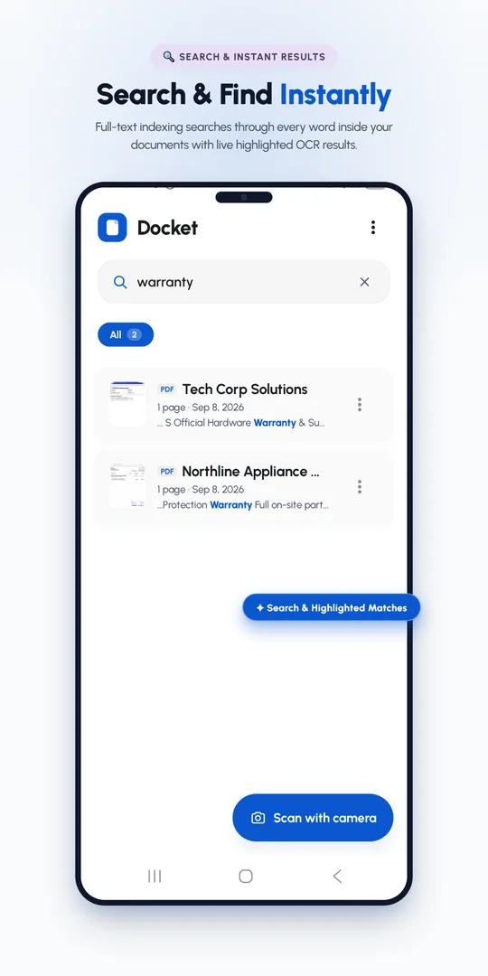 Search & Find Instantly